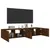 Produktbild 6 för Väggmonterad tv-bänk LED 2 st brun ek 80x35x31 cm