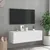 Produktbild 6 för Väggmonterad tv-bänk LED vit 100x35x31 cm