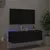 Produktbild 5 för Väggmonterad tv-bänk LED svart 100x35x31 cm