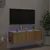Produktbild 5 för Väggmonterad tv-bänk LED sonoma-ek 100x35x31 cm
