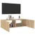 Produktbild 8 för Väggmonterad tv-bänk LED sonoma-ek 100x35x31 cm
