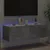 Produktbild 4 för Väggmonterad tv-bänk LED betonggrå 100x35x31 cm