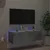 Produktbild 5 för Väggmonterad tv-bänk LED betonggrå 100x35x31 cm