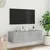 Produktbild 6 för Väggmonterad tv-bänk LED betonggrå 100x35x31 cm