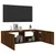 Produktbild 8 för Väggmonterad tv-bänk LED brun ek 100x35x31 cm