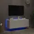 Produktbild 4 för Väggmonterad tv-bänk LED 2 st vit 60x35x41 cm