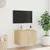 Produktbild 5 för Väggmonterad tv-bänk LED sonoma-ek 60x35x41 cm