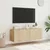 Produktbild 5 för Väggmonterad tv-bänk LED 2 st sonoma-ek 60x35x41 cm