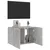Produktbild 6 för Väggmonterad tv-bänk LED betonggrå 60x35x41 cm