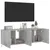 Produktbild 6 för Väggmonterad tv-bänk LED 2 st betonggrå 60x35x41 cm