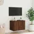 Produktbild 5 för Väggmonterad tv-bänk LED brun ek 60x35x41 cm