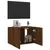 Produktbild 7 för Väggmonterad tv-bänk LED brun ek 60x35x41 cm