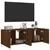 Produktbild 6 för Väggmonterad tv-bänk LED 2 st brun ek 60x35x41 cm