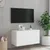 Produktbild 5 för Väggmonterad tv-bänk LED vit 80x35x41 cm