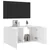 Produktbild 7 för Väggmonterad tv-bänk LED vit 80x35x41 cm