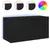 Produktbild 2 för Väggmonterad tv-bänk LED svart 80x35x41 cm
