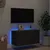 Produktbild 4 för Väggmonterad tv-bänk LED svart 80x35x41 cm