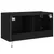 Produktbild 11 för Väggmonterad tv-bänk LED svart 80x35x41 cm