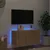 Produktbild 4 för Väggmonterad tv-bänk LED sonoma-ek 80x35x41 cm