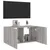 Produktbild 7 för Väggmonterad tv-bänk LED grå sonoma 80x35x41 cm
