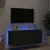 Produktbild 4 för Väggmonterad tv-bänk LED svart 100x35x41 cm