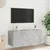 Produktbild 5 för Väggmonterad tv-bänk LED betonggrå 100x35x41 cm