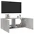 Produktbild 7 för Väggmonterad tv-bänk LED betonggrå 100x35x41 cm