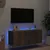 Produktbild 4 för Väggmonterad tv-bänk LED rökfärgad ek 100x35x41 cm