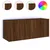 Produktbild 2 för Väggmonterad tv-bänk LED brun ek 100x35x41 cm