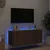 Produktbild 4 för Väggmonterad tv-bänk LED brun ek 100x35x41 cm