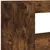 Produktbild 9 för Sänggavel LED rökfärgad ek 100x18,5x103,5 cm konstruerat trä