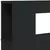 Produktbild 9 för Sänggavel LED svart 120x18,5x103,5 cm konstruerat trä