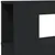 Produktbild 9 för Sänggavel LED svart 140x18,5x103,5 cm konstruerat trä