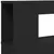 Produktbild 7 för Sänggavel LED svart 200x18,5x103,5 cm konstruerat trä