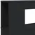 Produktbild 9 för Sänggavel LED svart 220x18,5x103,5 cm konstruerat trä