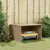 Produktbild 3 för Garage för robotgräsklippare beige 86x90x52/57 cm konstrotting
