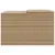Produktbild 6 för Garage för robotgräsklippare beige 86x90x52/57 cm konstrotting