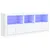 Produktbild 2 för Skänk med LED-belysning vit 162x37x67 cm