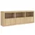 Produktbild 5 för Skänk med LED-belysning sonoma-ek 181,5x37x67 cm