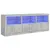 Produktbild 2 för Skänk med LED-belysning betonggrå 181,5x37x67 cm