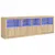 Produktbild 2 för Skänk med LED-belysning sonoma-ek 202x37x67 cm