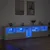 Produktbild 3 för Skänk med LED-belysning vit 283x37x67 cm