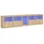 Produktbild 2 för Skänk med LED-belysning sonoma-ek 283x37x67 cm