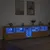 Produktbild 3 för Skänk med LED-belysning sonoma-ek 283x37x67 cm