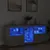 Produktbild 3 för Skänk med LED-belysning betonggrå 162x37x67 cm