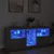 Produktbild 3 för Skänk med LED-belysning grå sonoma 162x37x67 cm