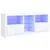Produktbild 2 för Skänk med LED-belysning vit 181,5x37x67 cm