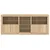 Produktbild 6 för Skänk med LED-belysning sonoma-ek 181,5x37x67 cm