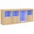 Produktbild 2 för Skänk med LED-belysning sonoma-ek 164x37x67 cm