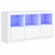 Produktbild 2 för Skänk med LED-belysning vit 123x37x67 cm